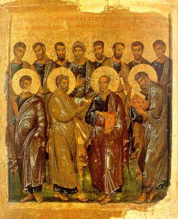 Двенадцать апостолов. Начало XIV века. ГМИИ